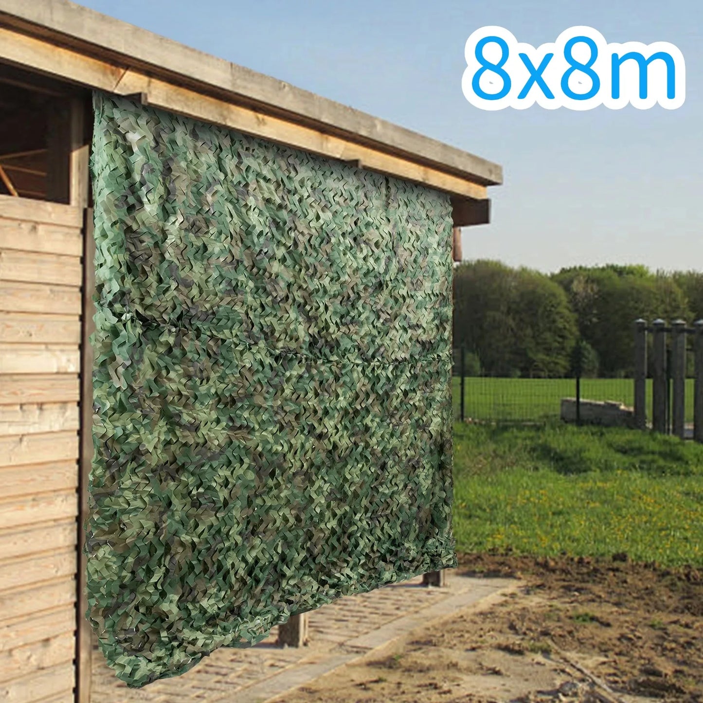 Waterproof Woodland Camouflage Net for Hunting and Camping