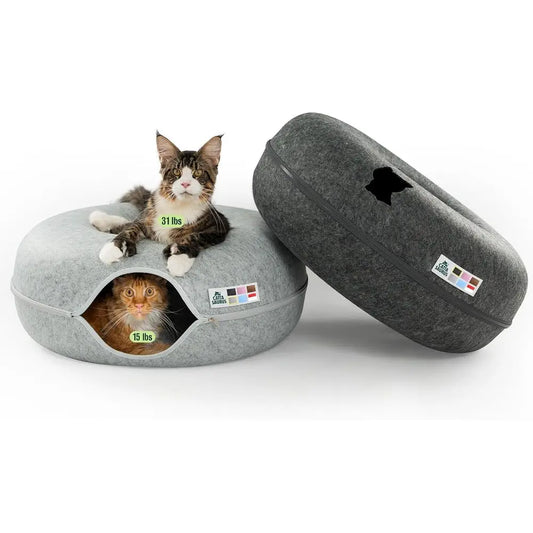 Peekaboo Cat Cave Duo Set Cat Bed