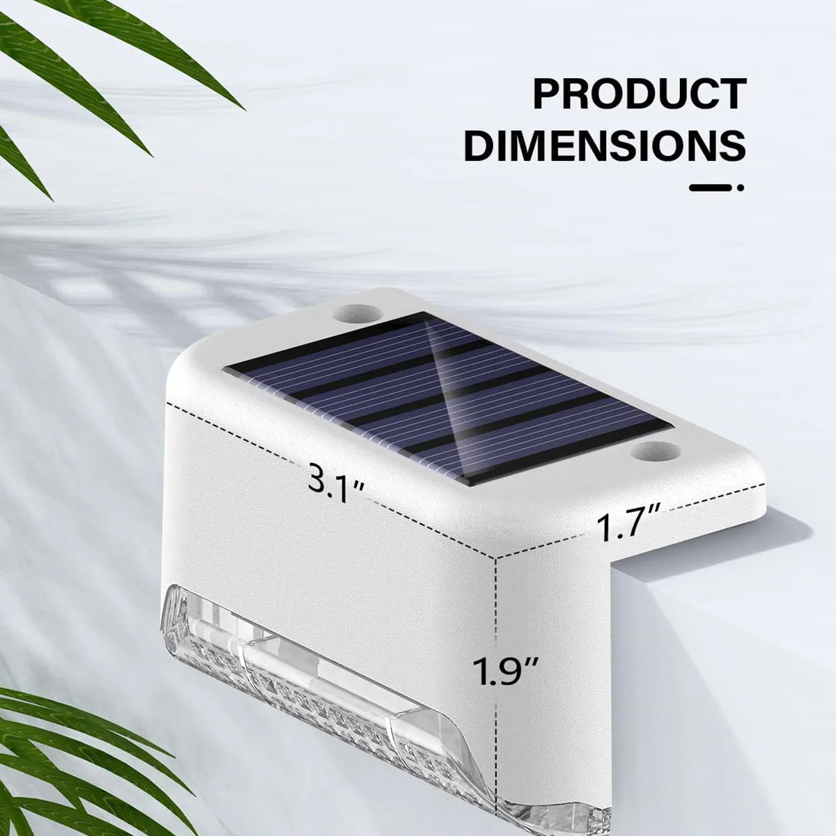 Solar Deck Lights Set Outdoor Waterproof LED For Stairs